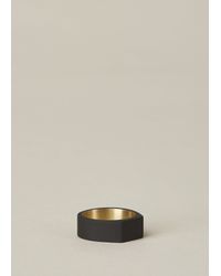 Ming Yu Wang | Matte Black/brass Paradox Ring | Lyst