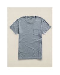 RRL | Blue Cotton Jersey Pocket T-shirt for Men | Lyst