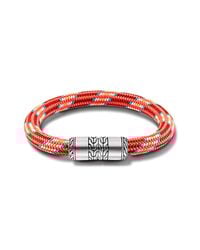 John Hardy | Station Bracelet On Multicolor Red Sailing Cord for Men | Lyst
