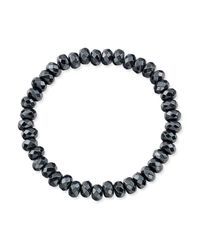 Anne Sisteron - Black Hematite Stretch Bracelet - Lyst