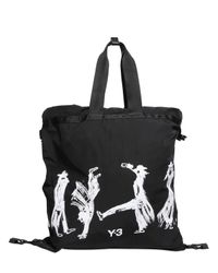 Y-3 | Black Yohji Self Portrait Nylon Tote Bag for Men | Lyst