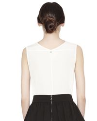 Alice + Olivia | Natural Swing Tank With V Back Detail | Lyst