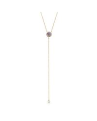 Anne Sisteron - Blue 14kt Yellow Gold Labradorite Diamond Flirt Lariat Necklace - Lyst