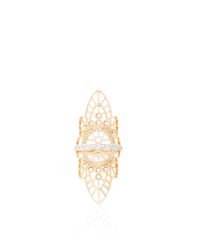 Joelle Jewellery | Metallic 18K Pink Gold Lace Ring | Lyst