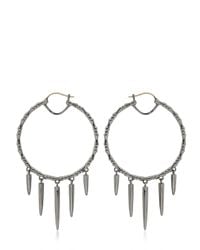 Stephen Webster | Black Bona Fide Swinging Hoop Earrings | Lyst