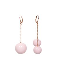 Marion Vidal - Pink Blush Bauble Earrings - Lyst