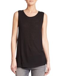 Rag & Bone | Black Concert Muscle Tee | Lyst