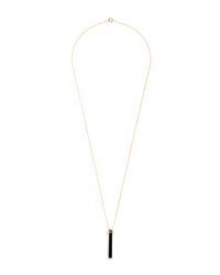 Mateo | Metallic Onyx Bar Necklace | Lyst