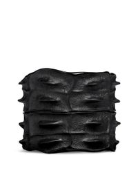 Lynn Ban | Black Crocodile Rhodium Silver Cuff | Lyst