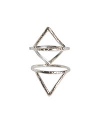 Rebecca Taylor | Metallic Caged Ring | Lyst