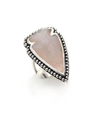 Pamela Love | Metallic Jasper & Sterling Silver Arrowhead Ring | Lyst