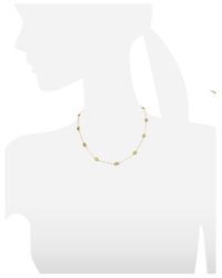Tory Burch | Metallic Gold Plated Logo Toggle Short Necklace | Lyst