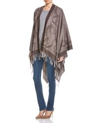 Lauren by Ralph Lauren | Brown Signature Ruana | Lyst
