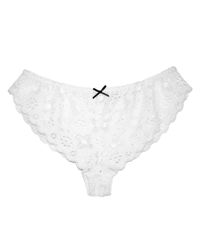 Fleur du Mal | White Crochet Lace Thong | Lyst