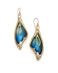 Alexis Bittar | Metallic Lucite Crystal Butterfly Wing Drop Earrings | Lyst