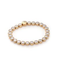 Michael Kors | Metallic Park Avenue Glam Jeweled Tennis Bracelet/goldtone | Lyst