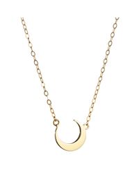 Lulu Frost | Metallic Code 14Kt Moon Necklace | Lyst