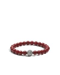 John Hardy | Red Classic Chain Large Beaded Bracelet | Lyst