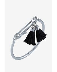 French Connection | Black Safety Pin Hook Bangle | Lyst