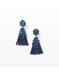 Club Monaco | Blue Radà Noel Ribbon Earring | Lyst