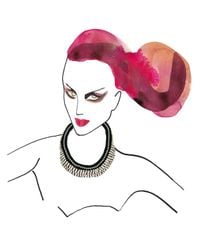 Alyssa Norton | Black Hand Braided Rhinestone Necklace | Lyst
