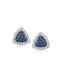 Dana Rebecca | Emily Sarah Blue Sapphire Studs | Lyst