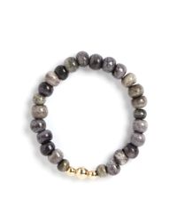 Perle By Lola | Brown Mammoth Diamond Ball Bracelet | Lyst