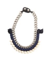 3.1 Phillip Lim | Blue Rope/pearl Necklace | Lyst