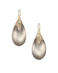 Alexis Bittar | Metallic Desert Jasmine Lucite & Crystal Teardrop Earrings | Lyst