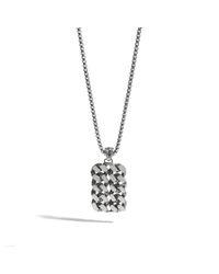 John Hardy | Metallic Large Dog Tag Pendant for Men | Lyst