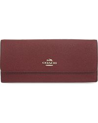 coach wallets cherry