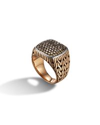 John Hardy | Metallic Large Square Ring for Men | Lyst