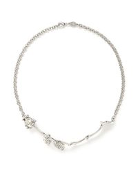 Alexander McQueen | Metallic Crystal Embellished Skeleton Necklace | Lyst