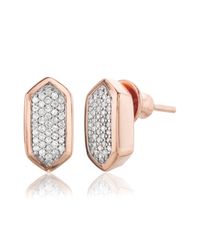Monica Vinader | Metallic Baja Stud Earrings | Lyst