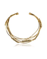 Aurelie Bidermann - Natural Wheat Gold Plated Necklace - Lyst
