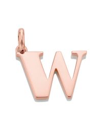 Monica Vinader | Pink Alphabet Pendant W | Lyst