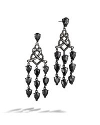 John Hardy | Chandelier With Black Ruthenium Earrings | Lyst