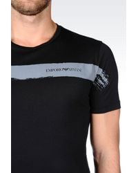 Emporio Armani | Black Short-sleeve T-shirt for Men | Lyst