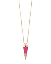 Trina Turk | Purple Stacked Cone Pendant | Lyst