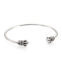 King Baby Studio | Metallic Thin Sterling Silver Crown Cuff Bracelet for Men | Lyst