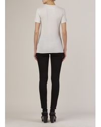Raquel Allegra | Dirty White Slim Tee | Lyst