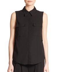 A.L.C. | Black Benjamin Cutout Sleeveless Top | Lyst