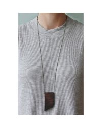 Spectrum | Purple Angled Walnut Necklace | Lyst