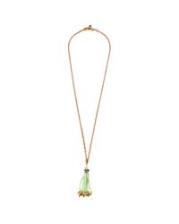 Lulu Frost | Green Nomadic Tassel Necklace - Mint | Lyst