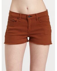 Rag & Bone | Brown Cut-off Denim Shorts | Lyst