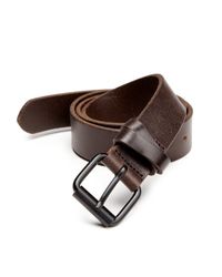 Saks Fifth Avenue | Brown Full-grained Leather Belt for Men | Lyst