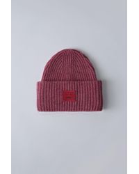 Acne Studios | Pink Melange Pansy H Wool | Lyst