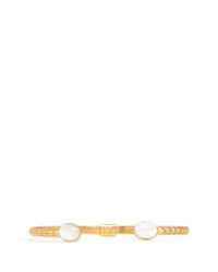 Ela Stone | Metallic 'simone' Stone Adjustable Cuff | Lyst