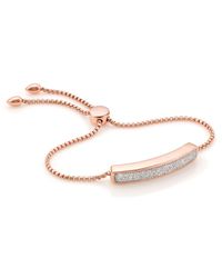 Monica Vinader | Pink Baja Diamond Bracelet | Lyst
