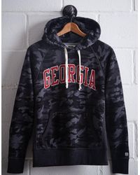 Tailgate Blue Men's Georgia Popover Camo Hoodie for men